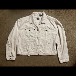 Pink Denim Women’s Jacket - Liz Claiborne Lizwear - Sz Medium